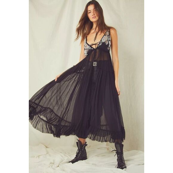 New Free People Secret Garden Maxi Top Size Extra Small - Picture 1 of 9